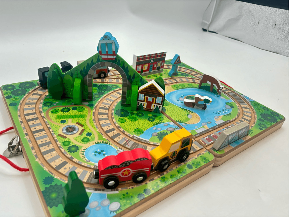 Melissa and Doug train set