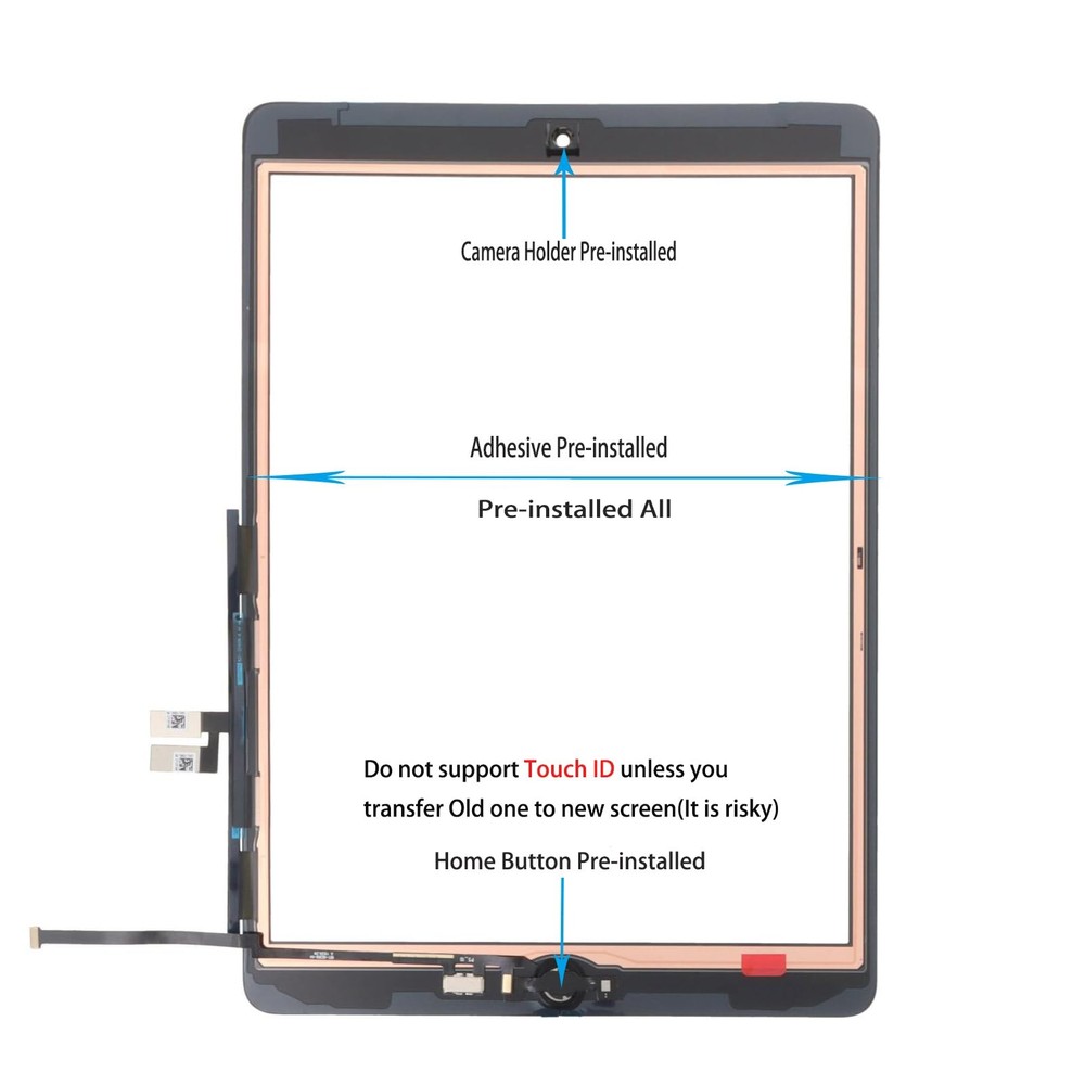 Paisrulim for iPad 9 (9th Generation) Screen Replacement, OEM ipad 9th
