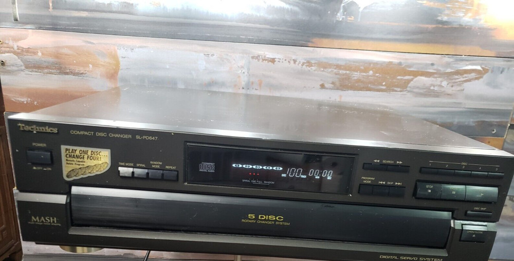 Technics SL-PD647 5 Disc CD Changer Player MASH *FULLY SERVICED *