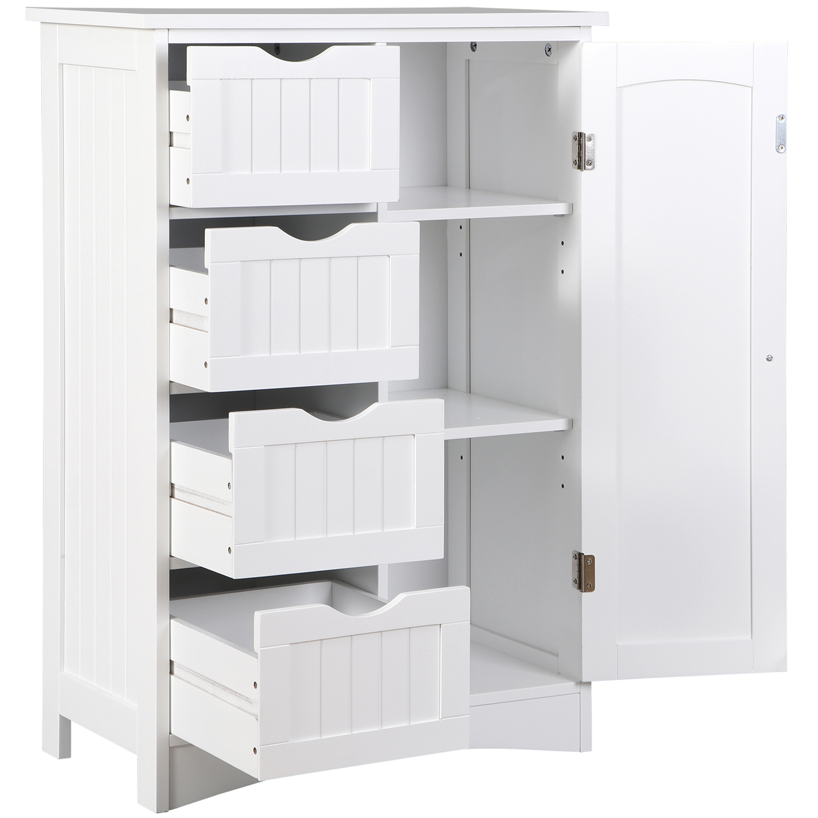 Bathroom Floor Cabinet Wooden Freestanding Storage Cabinet Bathroom Floor Shelf