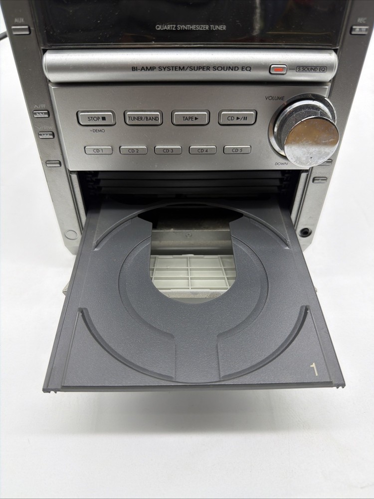 Panasonic SA-PM18 5 CD Changer Deck Receiver No Remote