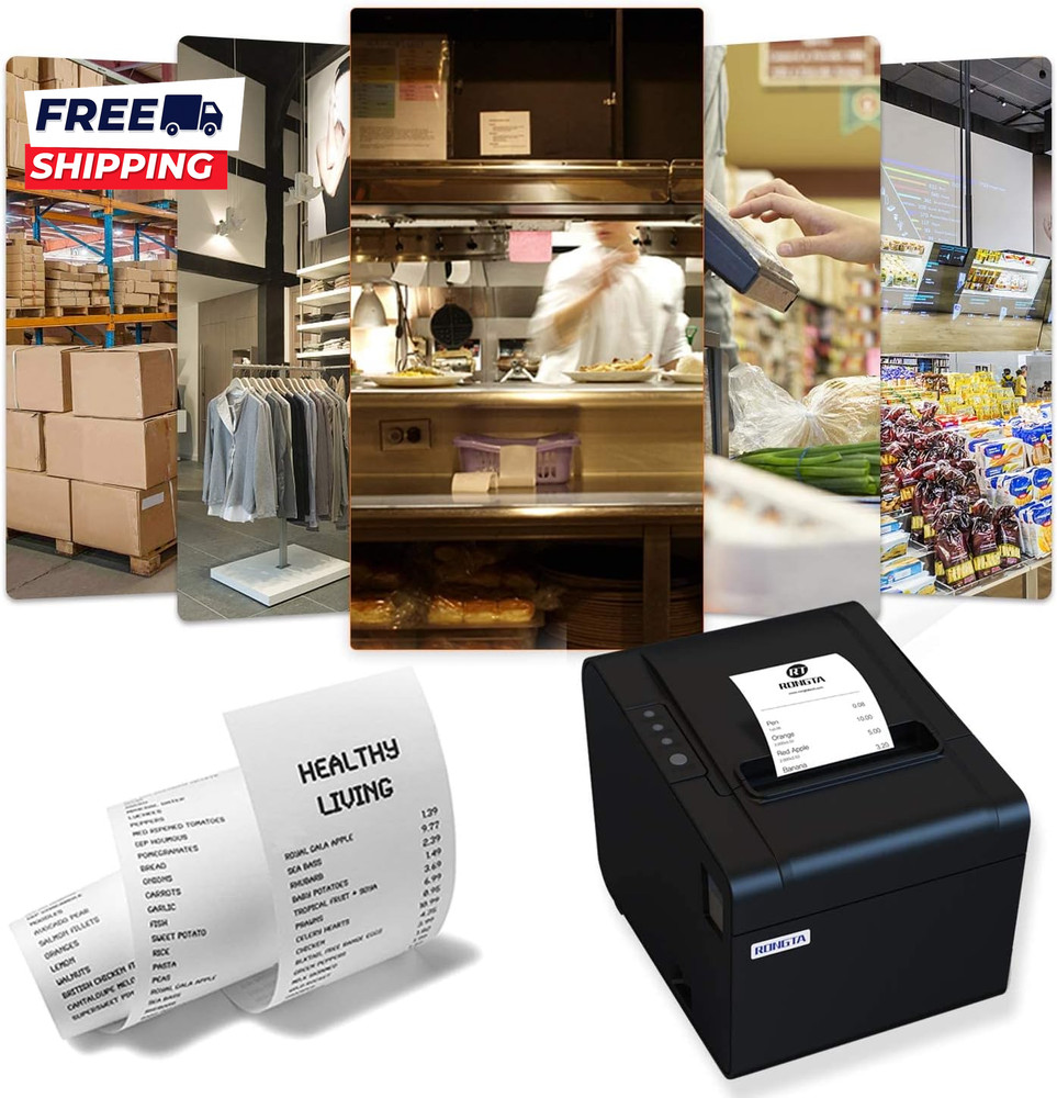 POS Printer 80Mm USB Thermal Receipt Printer Restaurant Kitchen Printer