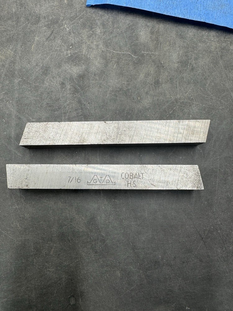 2 S cobalt 7/16 x 3-1/2 Square Lathe Tool Cutting Bits New