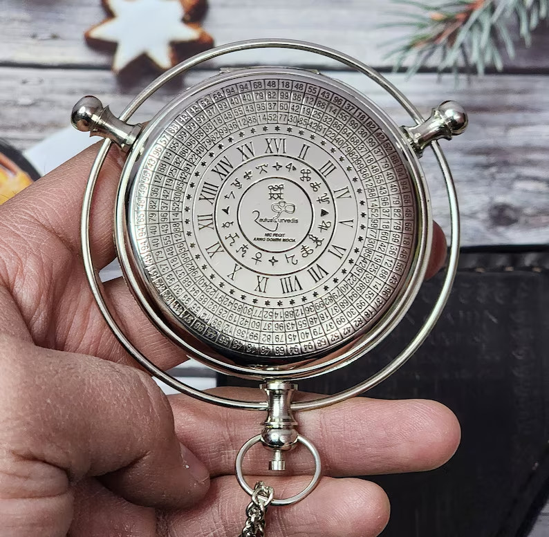Silver Golden Compass 'Original' Alethiometer Symbol reader Truth