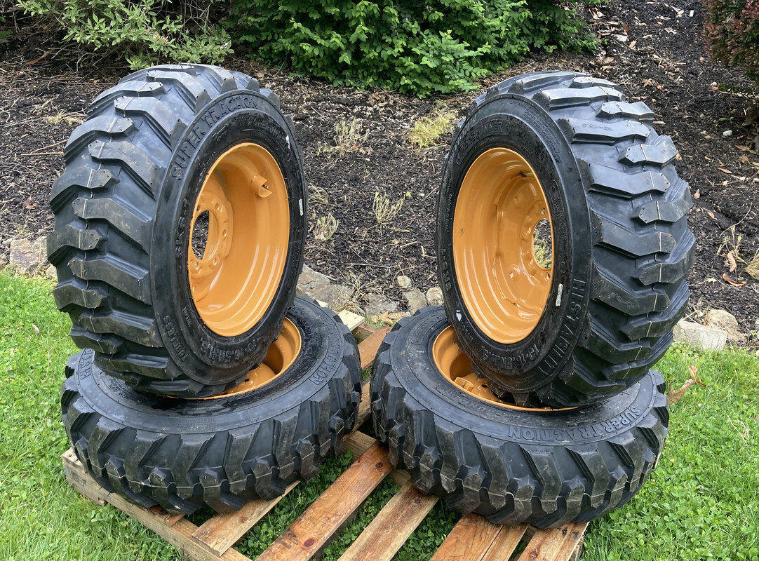 1 or 4-10-16.5 SKS-1 Skid Steer Tires/Rims for Case 1835,1838 -10X16.5 (6 LUG)