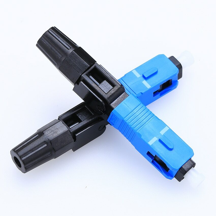 100pcs FTTH Embedded Type SC Cold Drop Cable Connector Quick Cold Joints Rapid