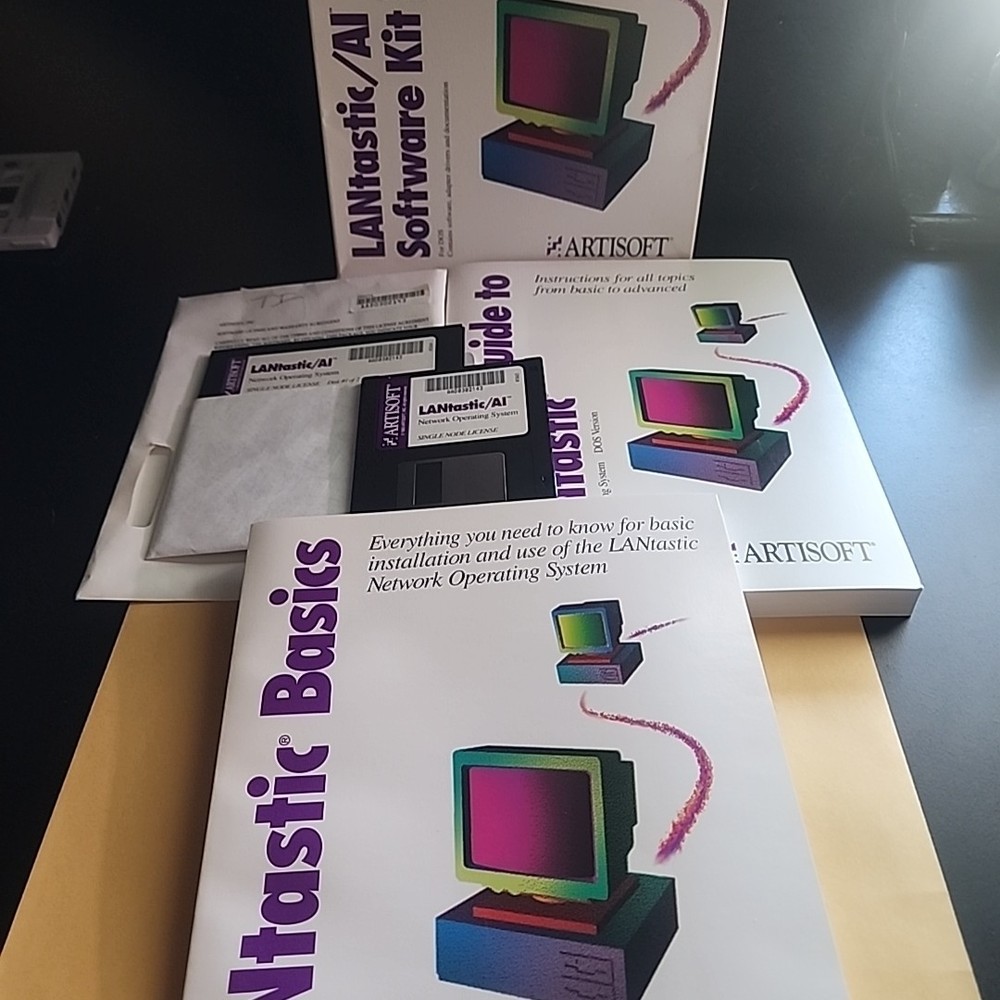 Artisoft LANtastic 5.0 AI Network Single Node Operating System Software Kit