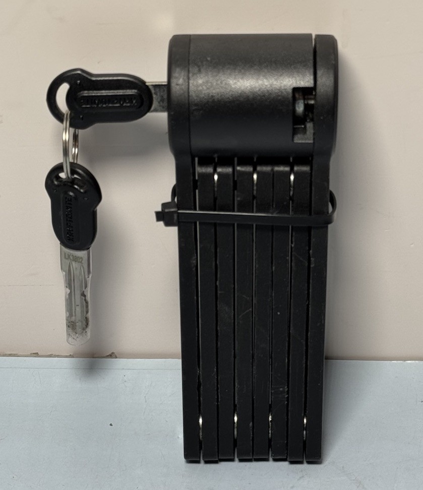 Kryptonite Keeper Mini Folding Bike Lock with 2 Keys