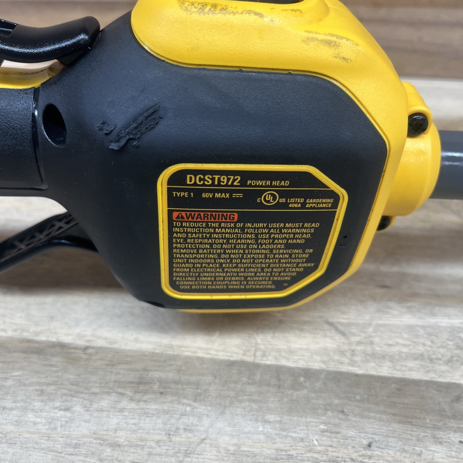Powerhead - Dewalt DCST972B 60V Attachment Capable Trimmer(Tool only)P9-13