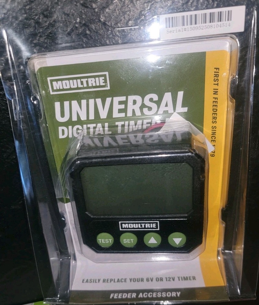 Moultrie Universal Digital Timer III Programmable Feeder Timer Black (MFA-15095)
