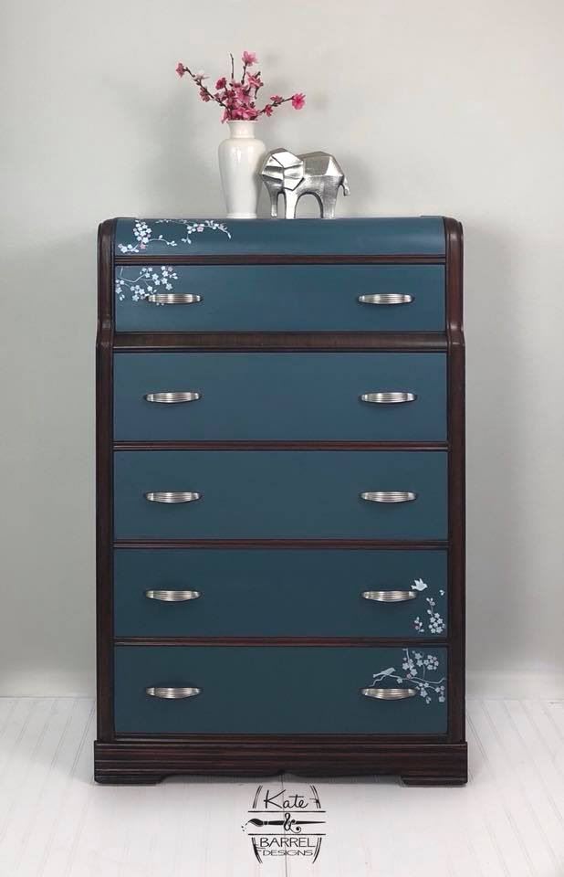 4-1/2" Art Deco Pull Satin Chrome