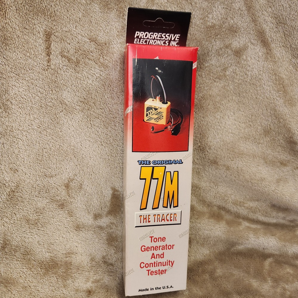 77M Tracer Tone Test Set Generator Progressive Electronics Manual Clips Cables