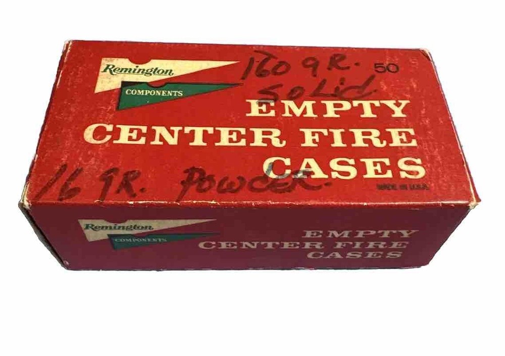 Vintage Remington 357 Empty Centerfire Cases Box