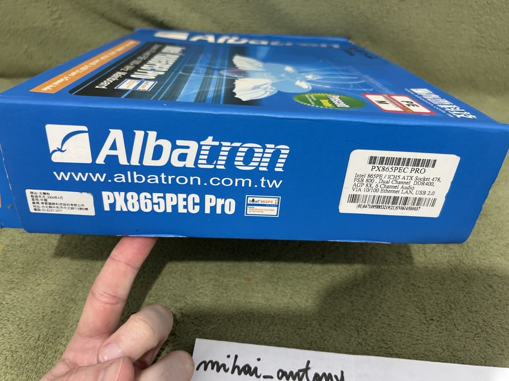 Albatron PX865PEC PRO - special socket 478 P4, boxed - tested!