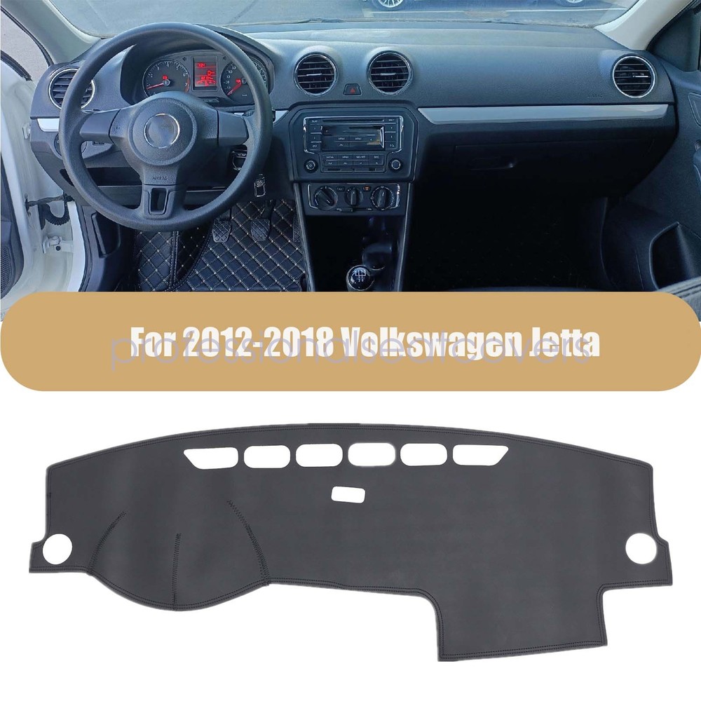 For Fits 2012-2018 Volkswagen Jetta Leather Dashboard Dash Cover Dashmat Carpet