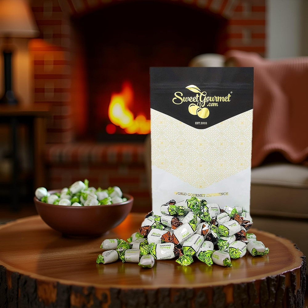 Premium Chocolate Filled Mints | Hard Candy | 2 Pound