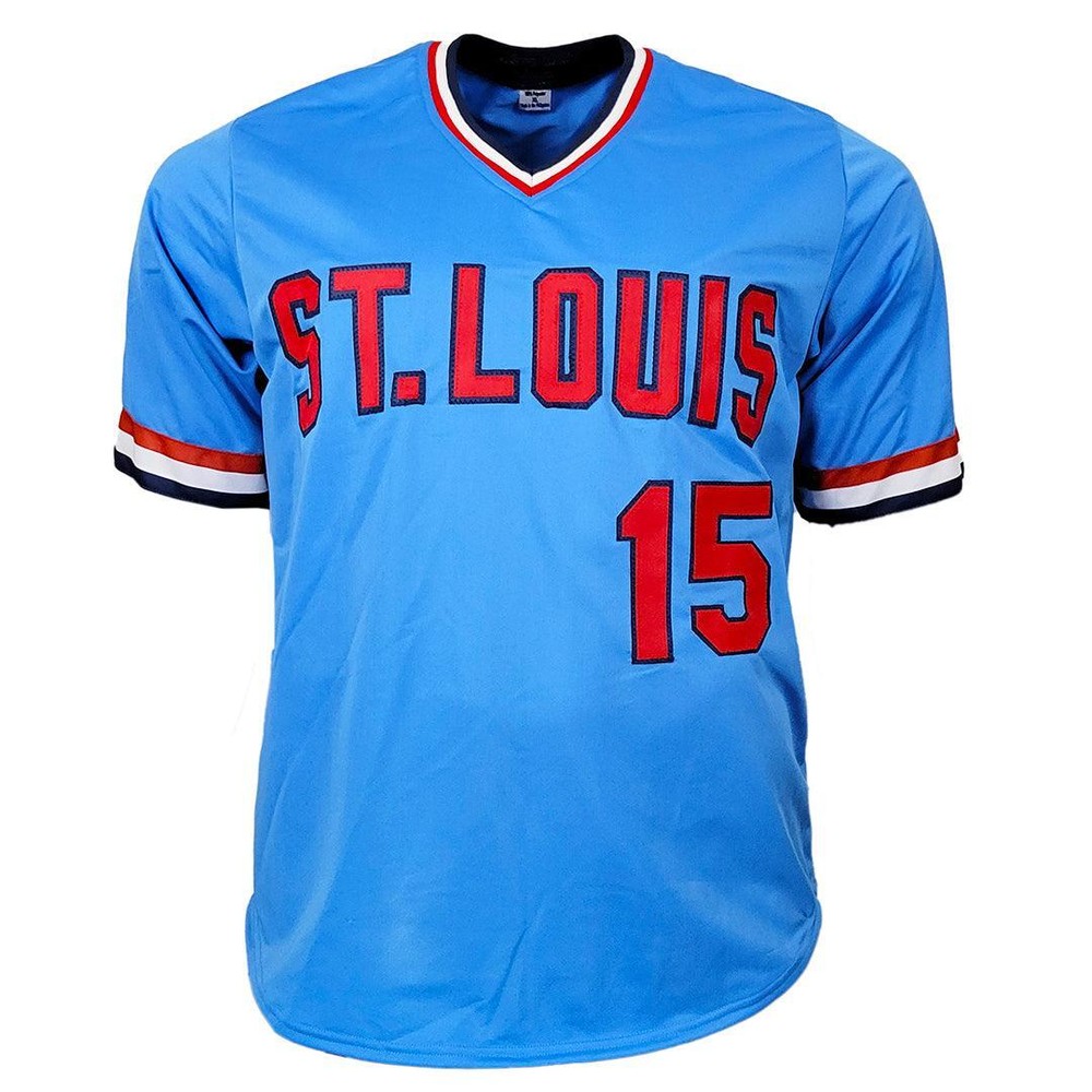 Jim Edmonds Signed St. Louis Light Blue Baseball Jersey (JSA)