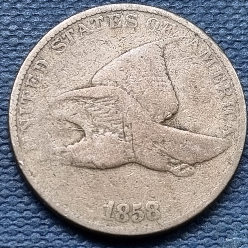 1858 Flying Eagle Cent 1c Circulated #95877