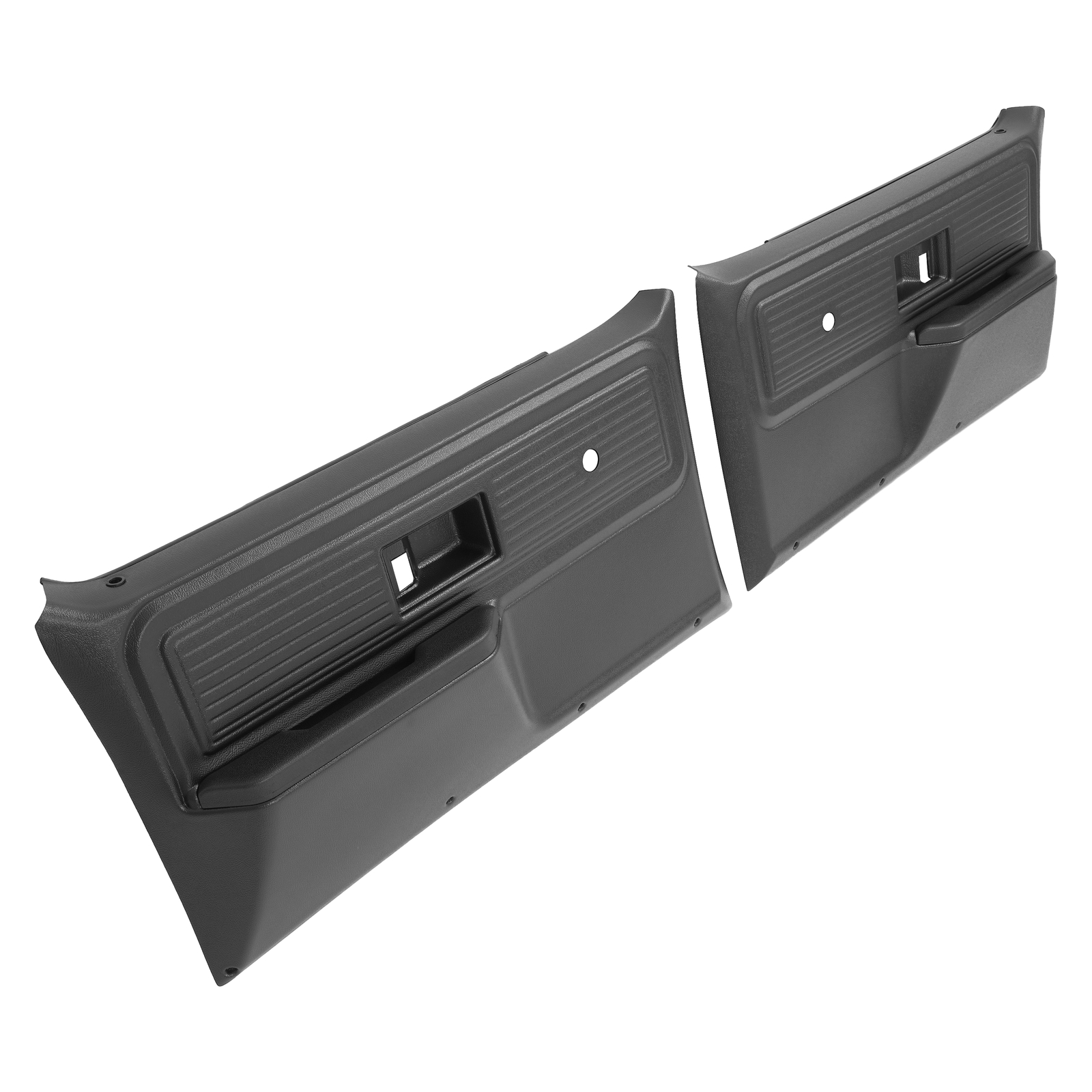 Black Inner Door Panels Left+Right For Chevrolet/ GMC Truck 1977 1978 1979 1980