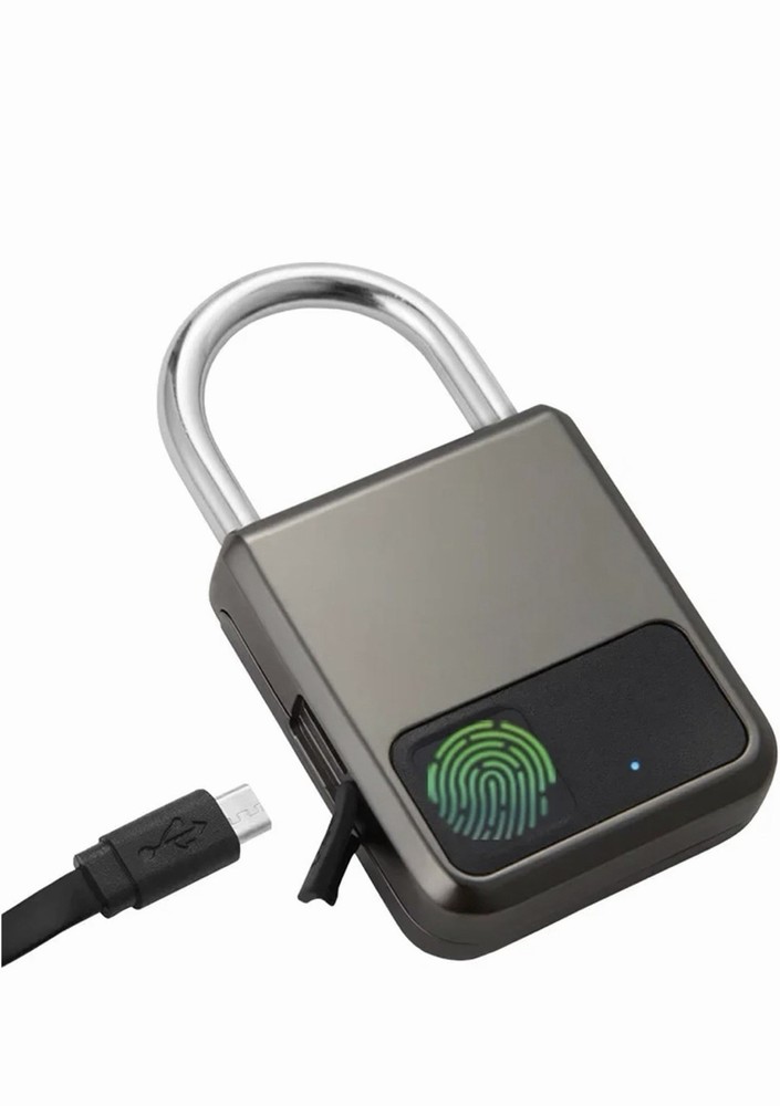 Smart Fingerprint Padlock, 20 Fingerprints, App Compatible, Security