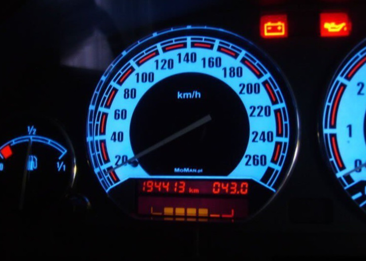 BMW E36 Glow Gauge Plasma Dials Speedometer Shift Indicators Faces MPH KMH 3er