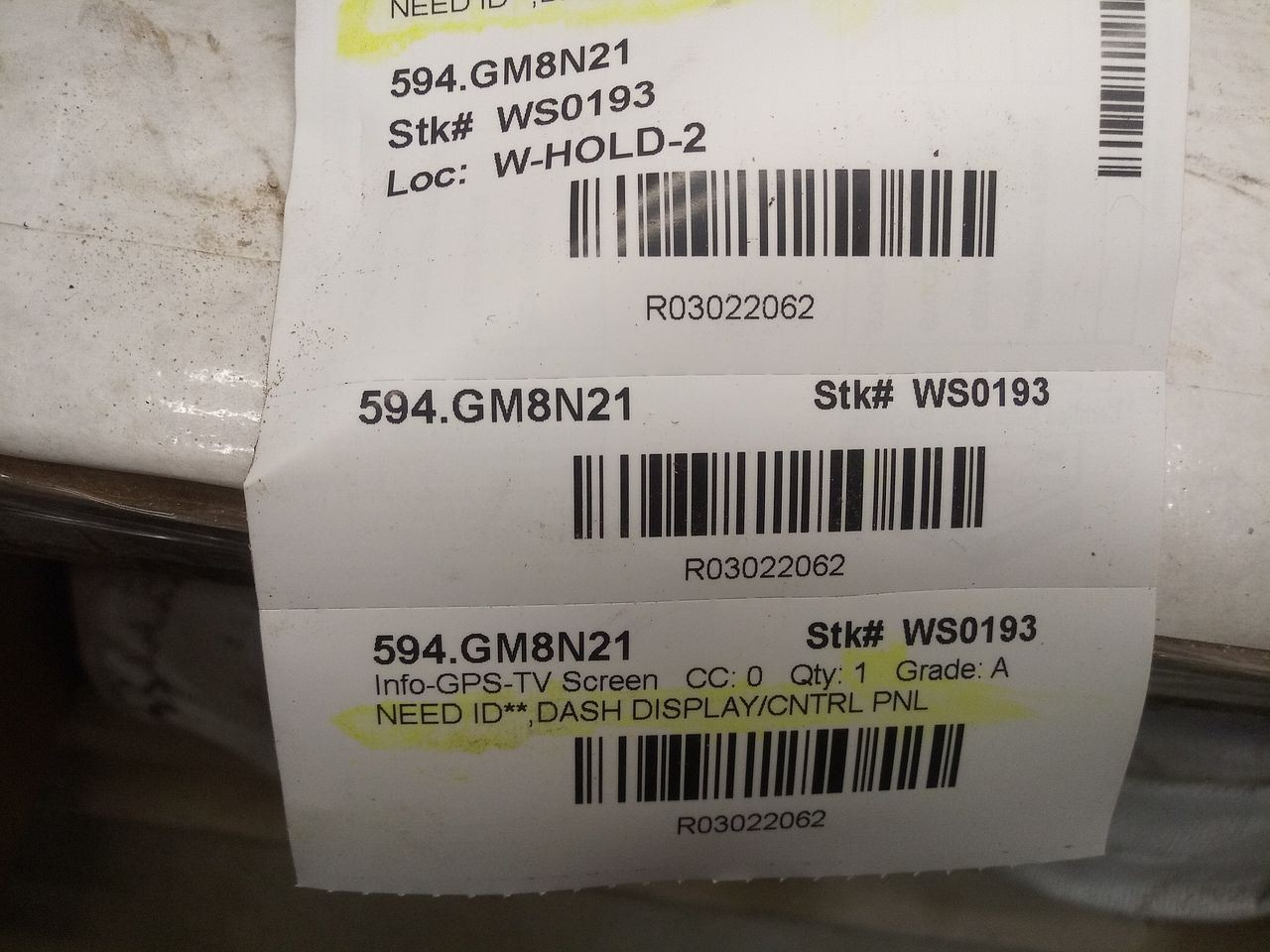 2021 Chevrolet Silverado 2500 HD Info-GPS-TV Display Screen 3022062