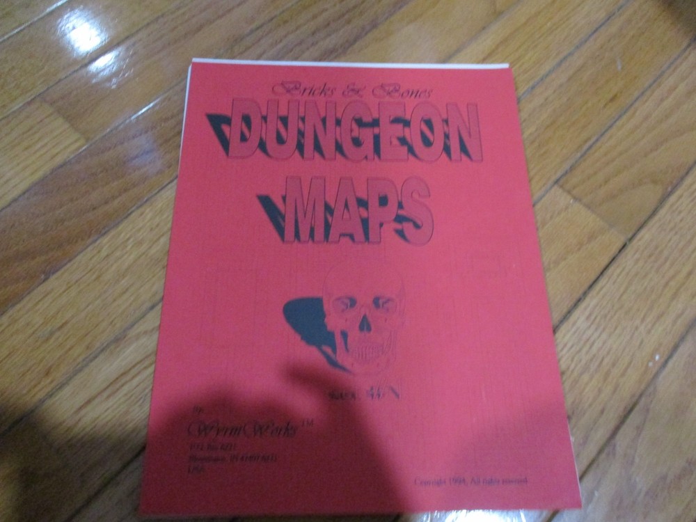AD&D D&D Wyrm Works Bricks & Bones Dungeon Maps
