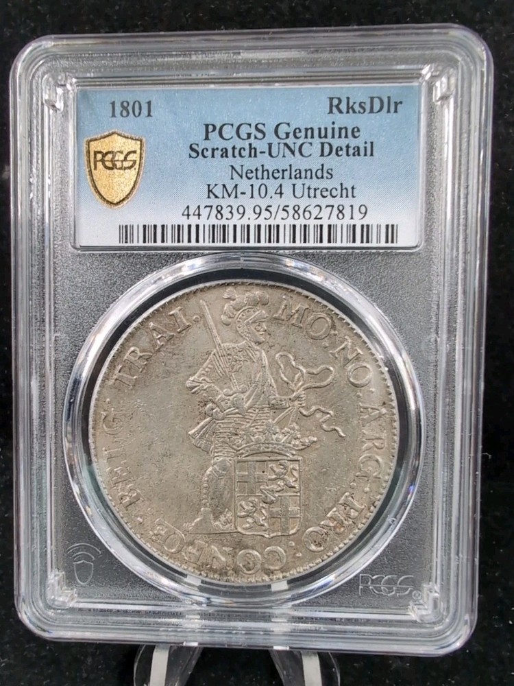 1801 RksDir PCGS Genuine Scratch UNC Details 4459