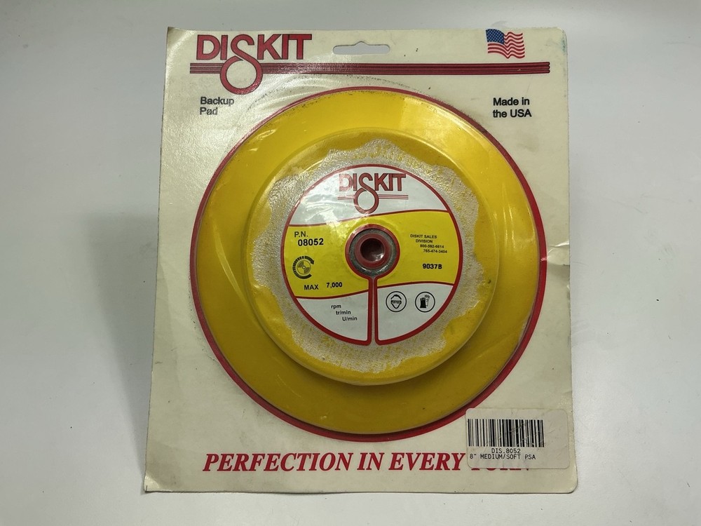 Diskit 8052 Polishing Buffing Pad Bonnet 8" PSA Flex Backing Pad