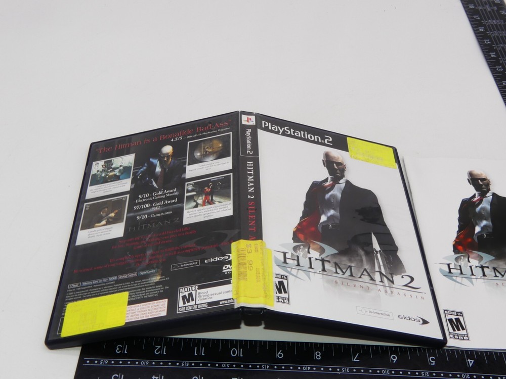 Authentic Hitman 2 Playstation 2 PS2 Case & Manual No Game