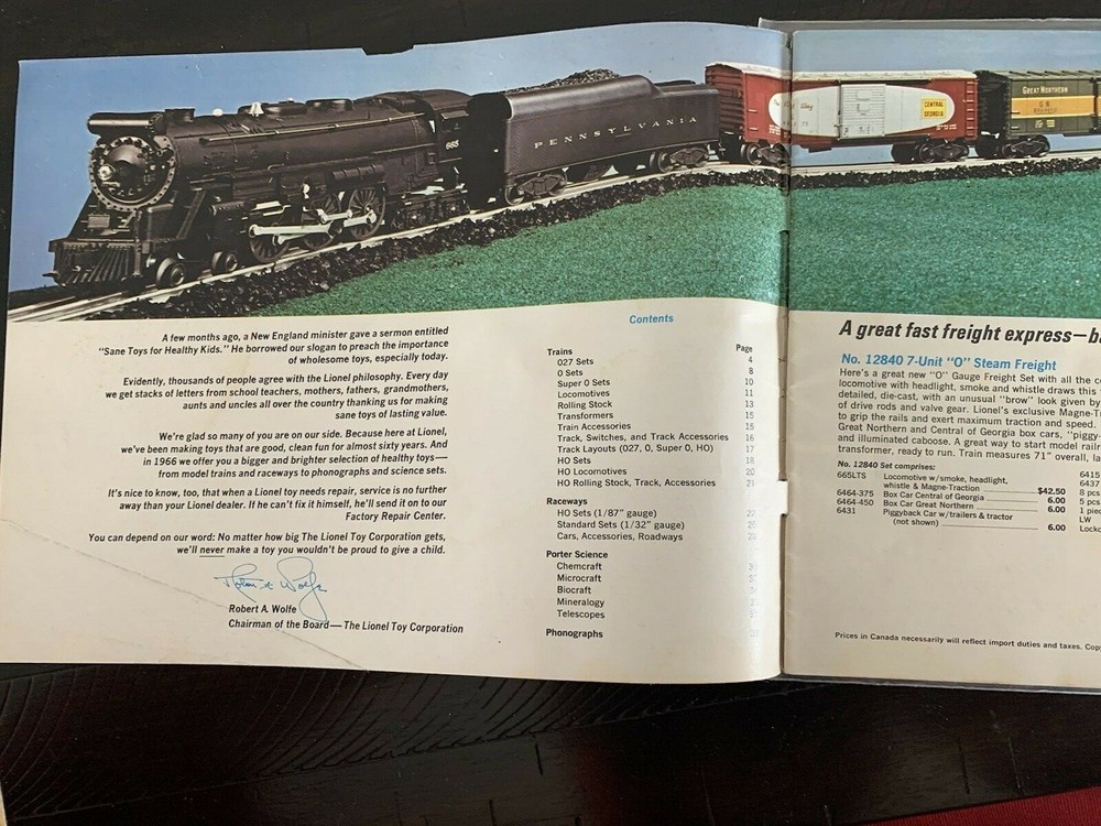 1966 Lionel Catalog