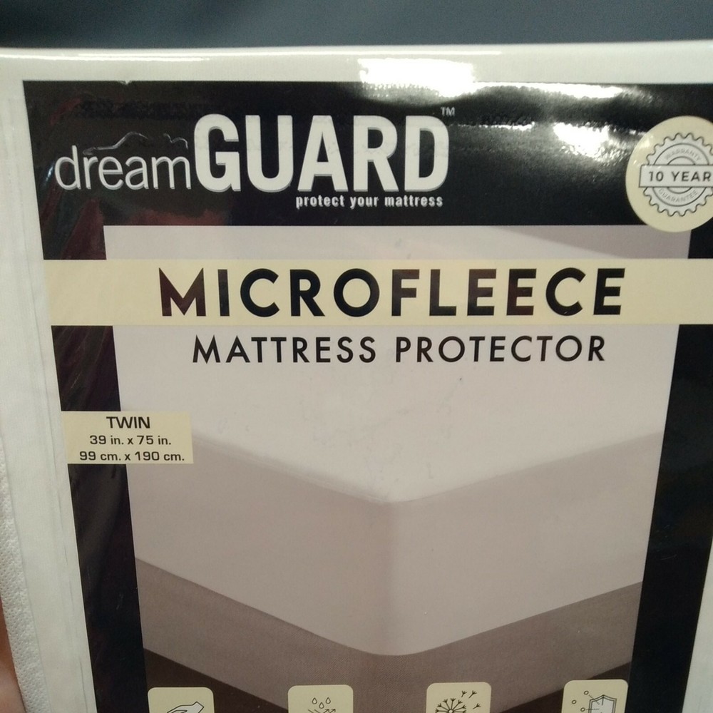 Dream Guard mattress protector Microfleece Twin hypoallergenic waterproof