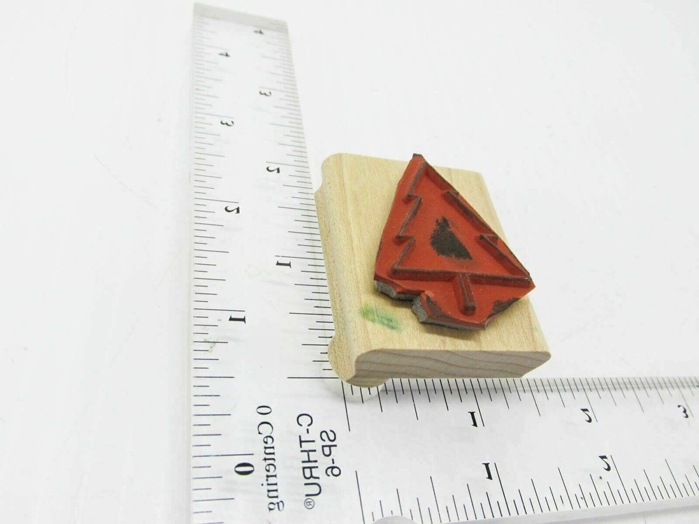Christmas Tree Rubber Stamp - Stamp Set B385