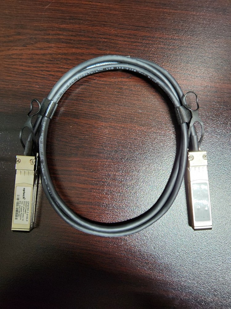 Optech OPSFPP-T-0100-P DDS2MTH4401 Direct Attach 10G Copper Passive Cable, 1M
