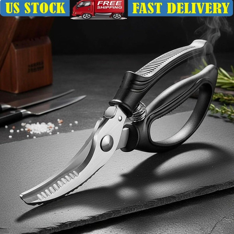 Heavy Duty Kitchen Shears Stainless Steel Poultry Scissors Multi-Function Tool