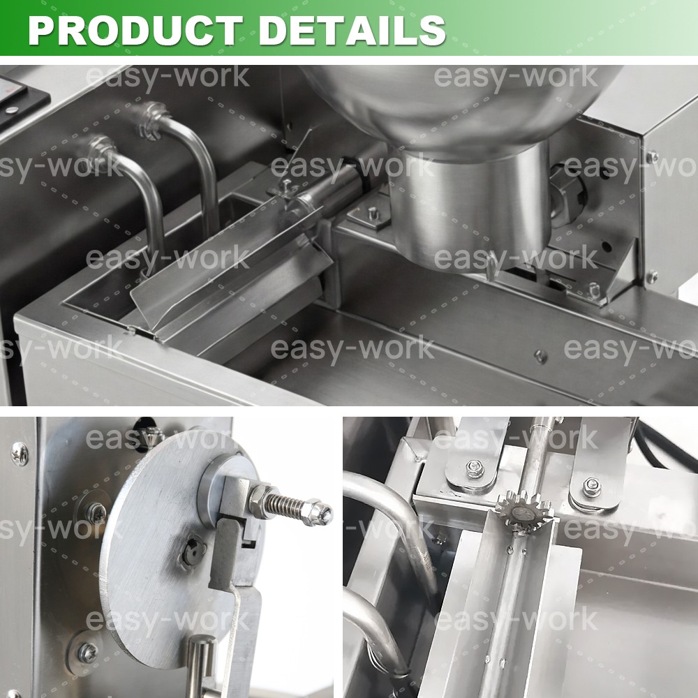 Automatic Donut Making Machine Doughnut Maker Frying Machine With 3 Sets Mold