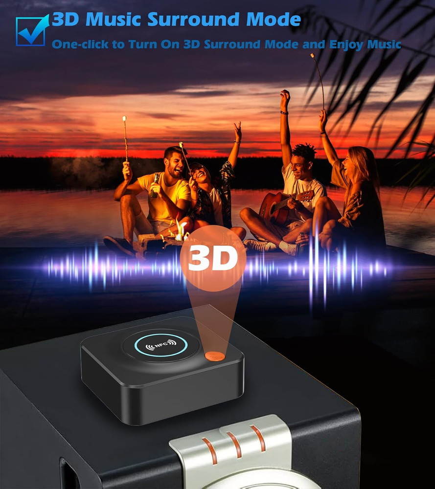 Bluetooth Receiver for Home Stereo, AUX RCA to Bluetooth Adapter for Old Speaker