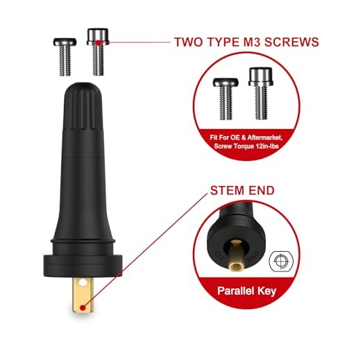 TPMS 20008 Replacement Tire Pressure Sensor Rubber Valve Stems TPMS20008-5pcs