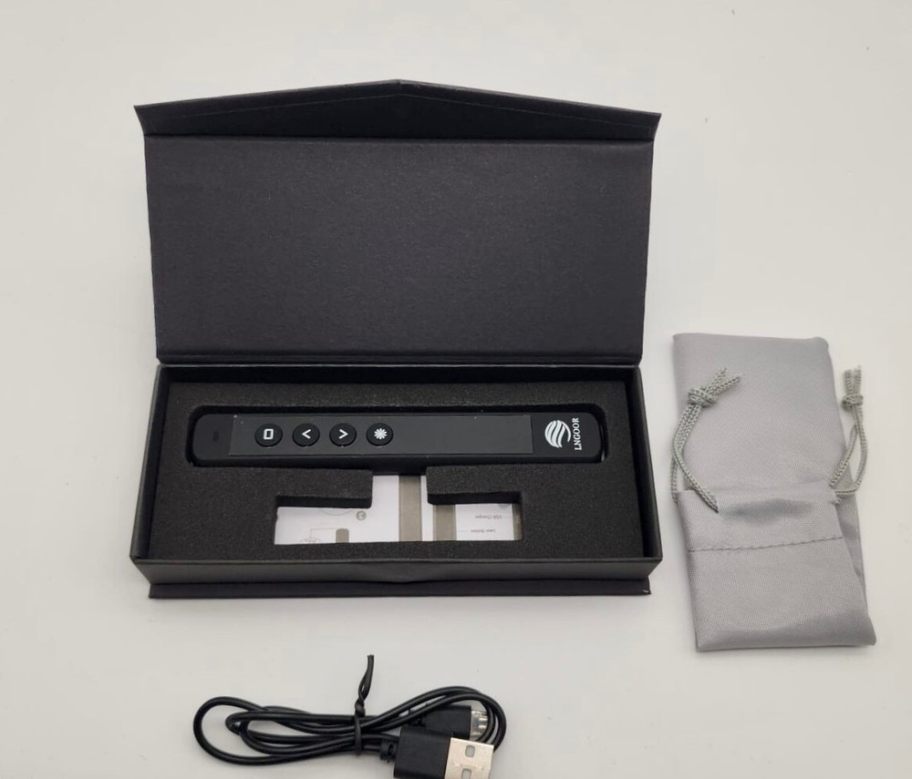 LNGOOR USB Presentation Clicker Pointer Support Hyperlink Open Box