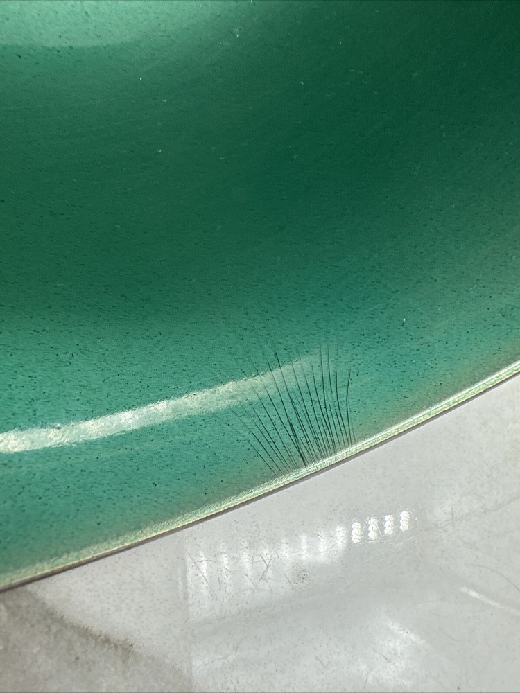 VTG Towle Silversmiths Bowl Teal Green Enamel Footed Silverplated 6"