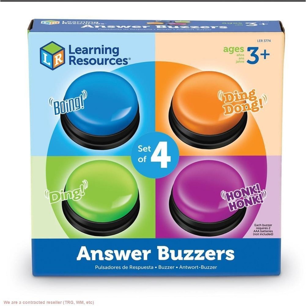 Learning Resources Answer Buzzers - 4pk: Teaching Aid, Educational Tools for ...