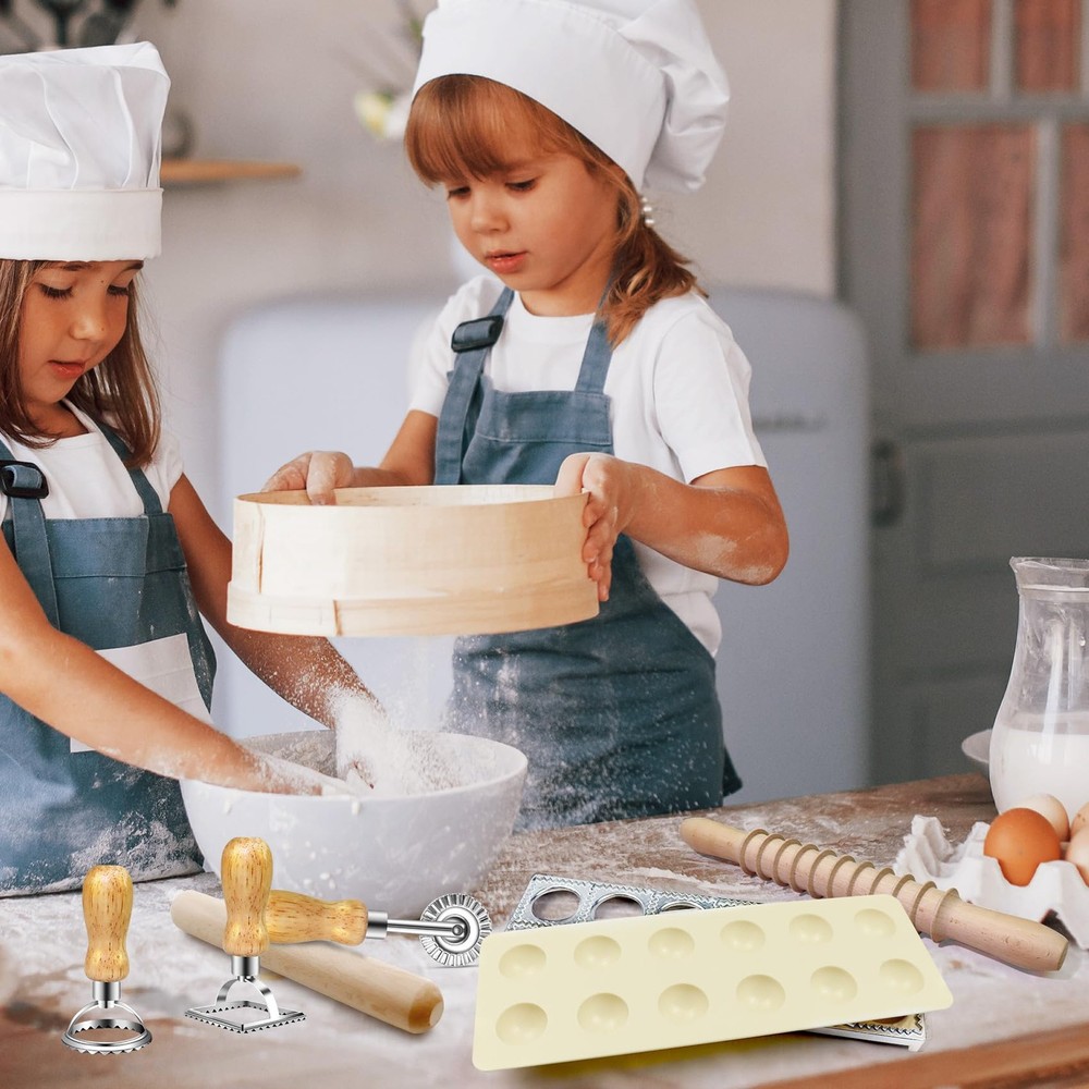 Pasta Making Tools Set, Pasta Making kit Includes 12 Pcs Pasta Making Tools P...