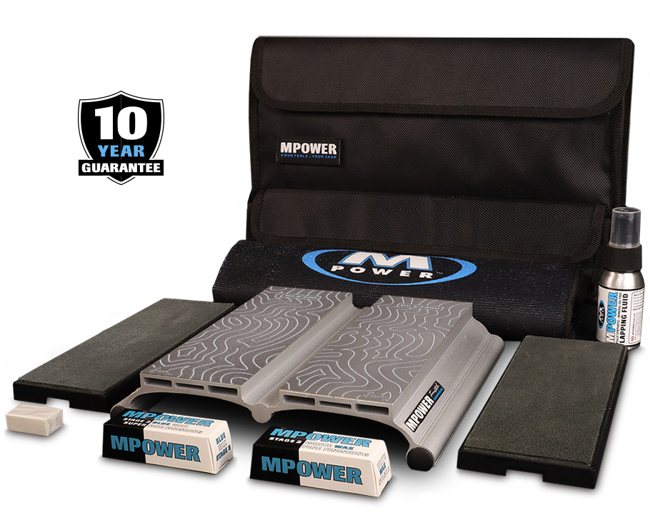 Double Diamond Sharpening Stone Set 600-1200# Complete Sharpener Kit MPOWER SB2