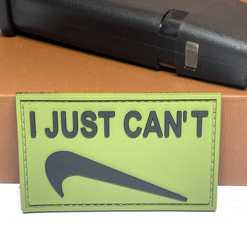 PVC Tactical Morale Patch, I Just Can't Patch -  Funny Meme Gun Patch