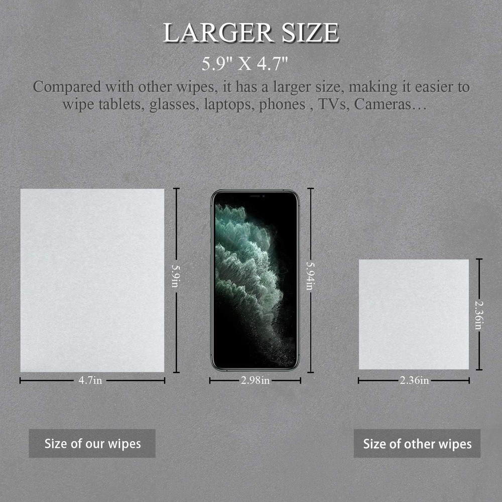 Monitor Wipes, Pre-Moistened Computer Screen Wipes for Electronics, Computer...