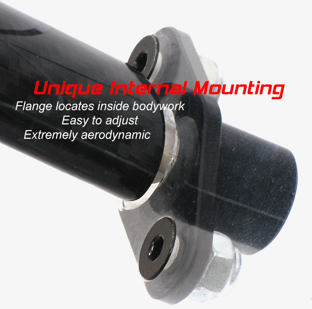 Auto Racing Mirrors - PRO INTERNAL MOUNT (pair) - CNC Milled & Anodized