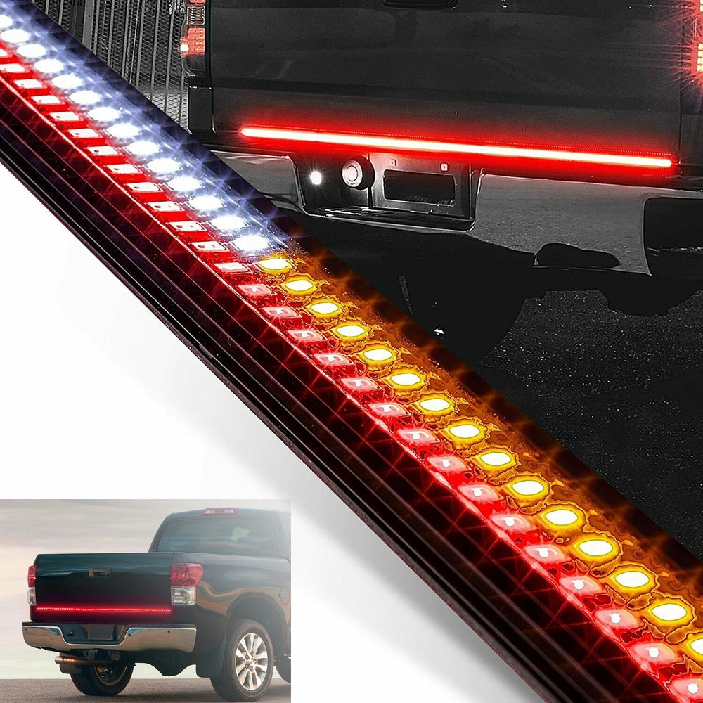 60" INCH LED Strip Tailgate Light Bar Reverse Brake For Chevy Ford Dodge Truck