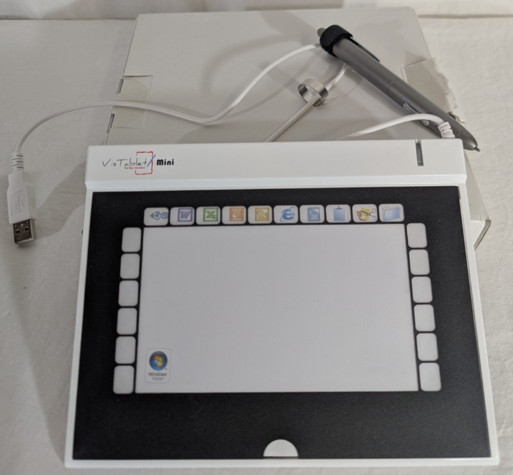 Vis Tablet Mini Graphics Pen Tablet 3x5" Active Area VisTablet Mouse Mac + PC
