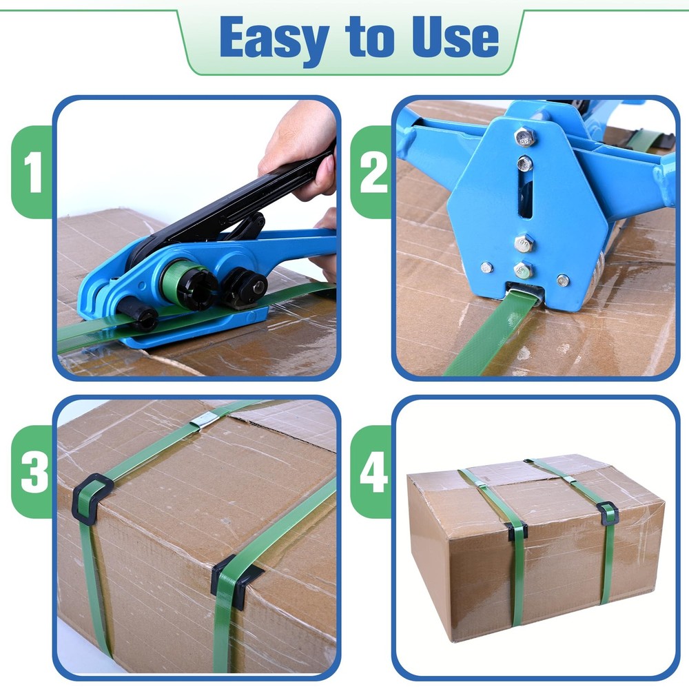 Banding Packaging 1772 FT (Length only), Strapping Kit (Blue)