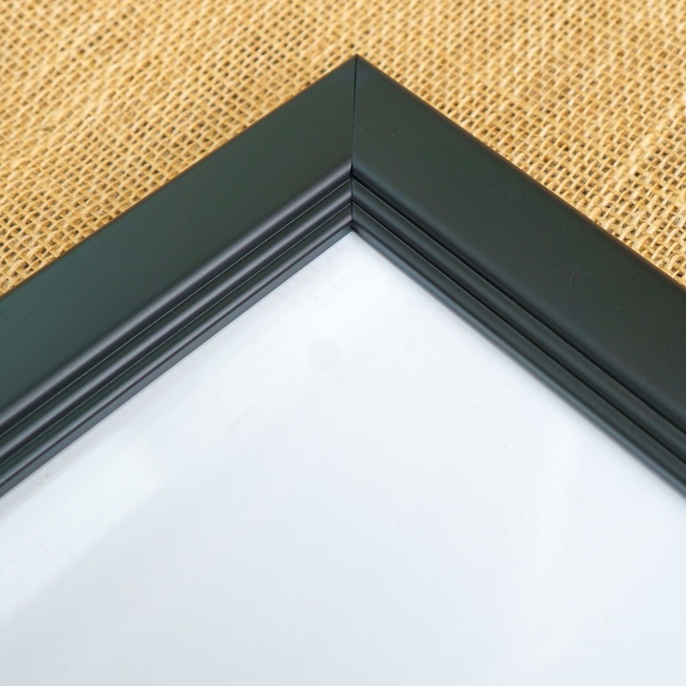 27x9 Frame Black Solid Wood Picture Frame - Complete Modern Photo Frame Includes